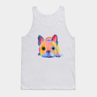Nosey French Bulldog ' Am I FReNCH ? ' Tank Top